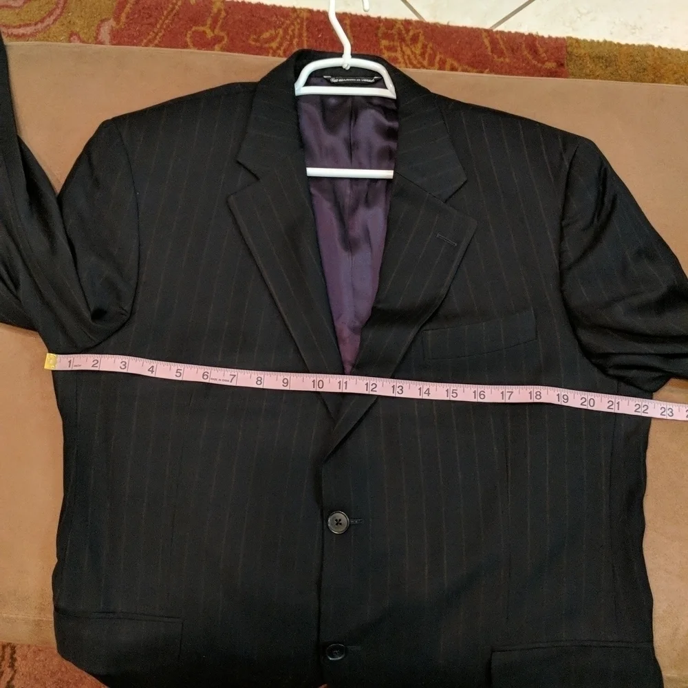 Jack Victor Saks Fifth Avenue Men's Pinstripe Suit Coat Size 42R